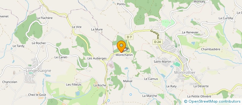 localisation de l'entreprise MONSIEUR GILLES CHASTAGNARET  MONTROTTIER