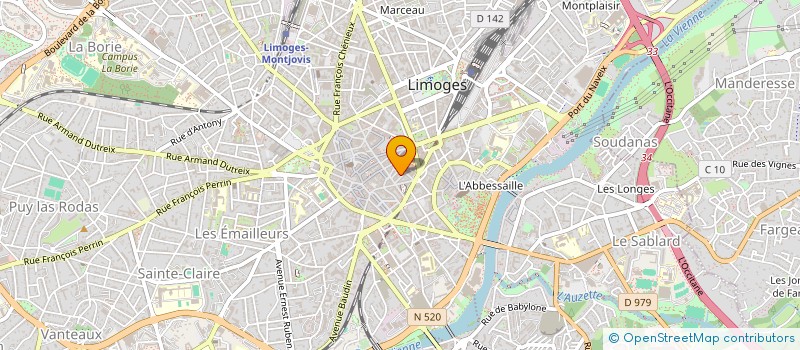 localisation de l'entreprise MONSIEUR GILLES CHATARD à LIMOGES