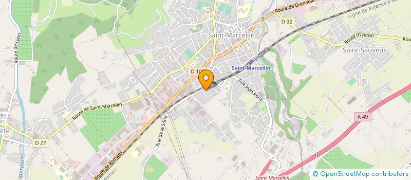 localisation de l'entreprise MONSIEUR GILLES CHAUTAN  SAINT-MARCELLIN