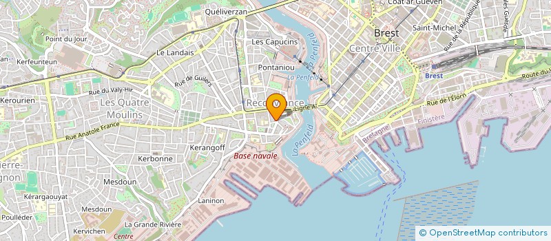 localisation de l'entreprise MONSIEUR GILLES CHAUVEAU à BREST