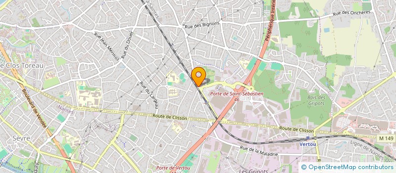 localisation de l'entreprise MONSIEUR GILLES CHAUVEAU  SAINT-SEBASTIEN-SUR-LOIRE