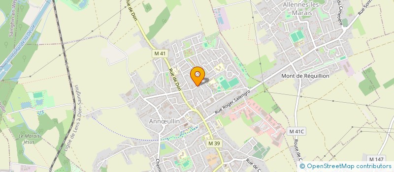 localisation de l'entreprise MONSIEUR GILLES CHENU  ANNULLIN