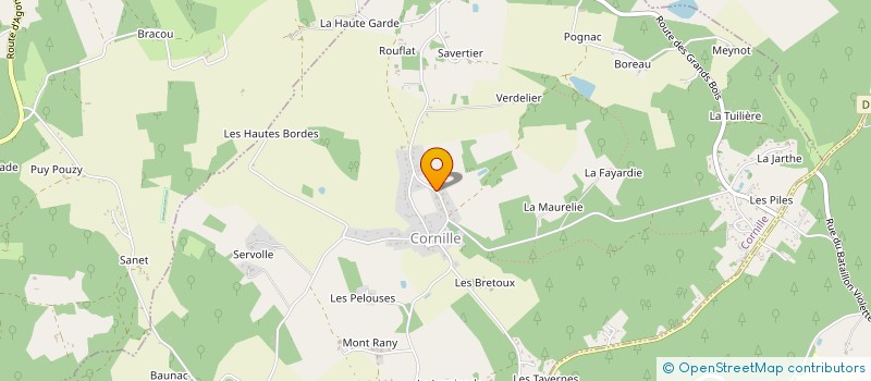 localisation de l'entreprise MONSIEUR GILLES CHERON à CORNILLE