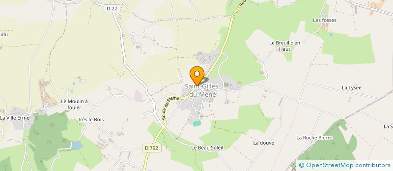 localisation de l'entreprise MONSIEUR GILLES CHEVAUCHERIE à LE MENE