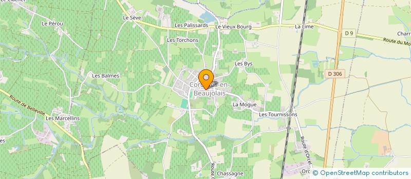 localisation de l'entreprise MONSIEUR GILLES CHEVILLON  CORCELLES-EN-BEAUJOLAIS