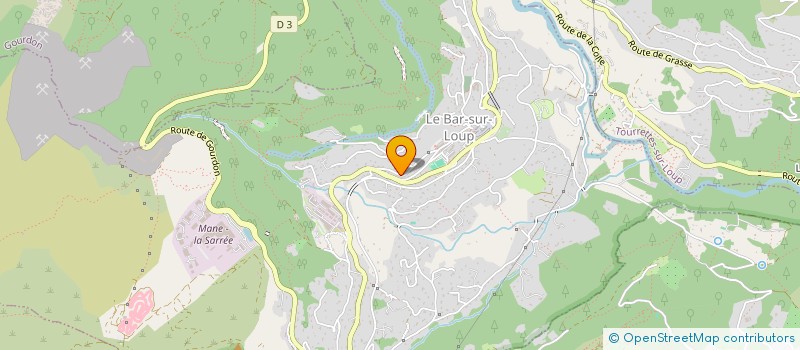 localisation de l'entreprise MONSIEUR GILLES CHIECCHIO  LE BAR-SUR-LOUP