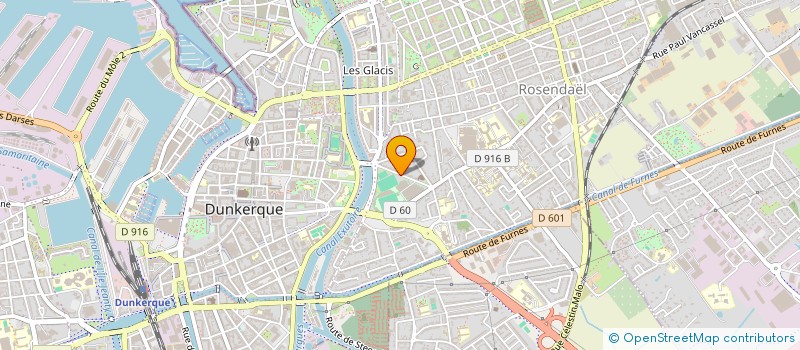 localisation de l'entreprise MONSIEUR GILLES CHOQUET à DUNKERQUE