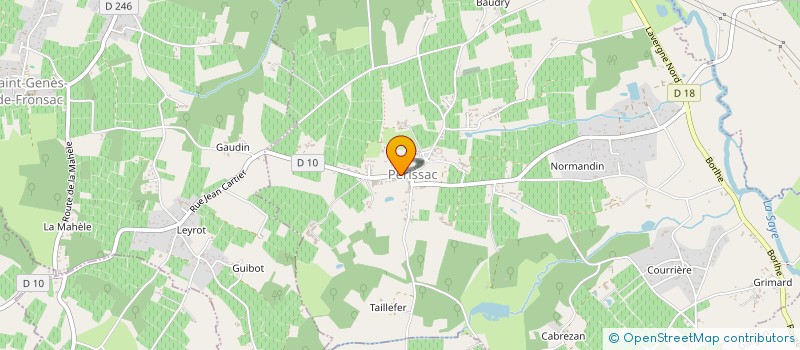 localisation de l'entreprise MONSIEUR GILLES CITEAU  PERISSAC