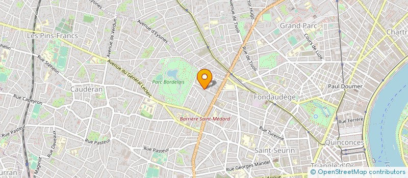 localisation de l'entreprise MONSIEUR GILLES CLAUTRIER à BORDEAUX