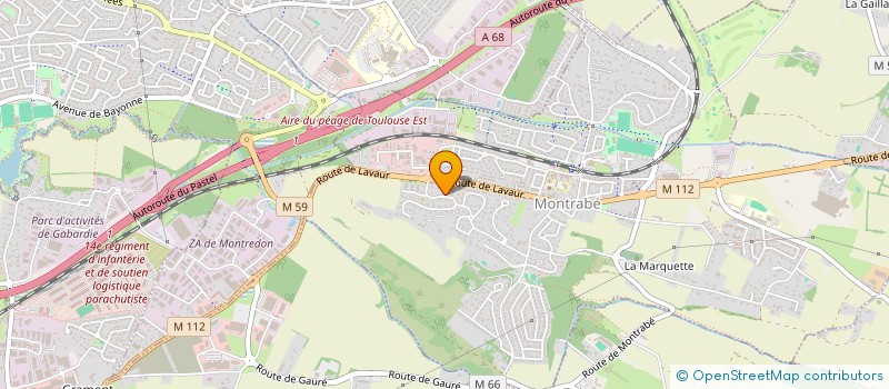 localisation de l'entreprise MONSIEUR GILLES CLAVEAU  MONTRABE