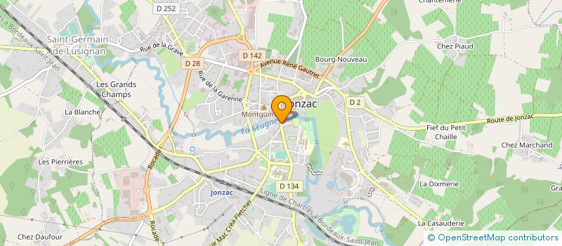 localisation de l'entreprise MONSIEUR GILLES CLAVEL  JONZAC