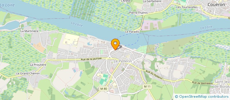 localisation de l'entreprise MONSIEUR GILLES CLAVIER  LE PELLERIN