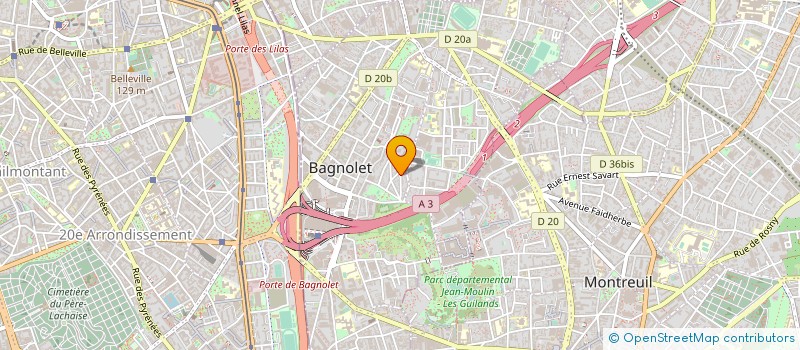 localisation de l'entreprise MONSIEUR GILLES COHEN à BAGNOLET