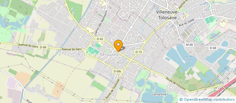 localisation de l'entreprise MONSIEUR GILLES COHEN  FROUZINS