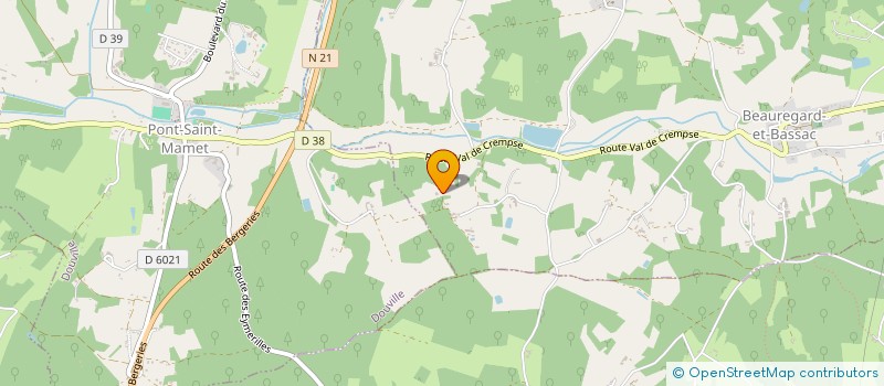 localisation de l'entreprise MONSIEUR GILLES COINTEPAS  BEAUREGARD ET BASSAC