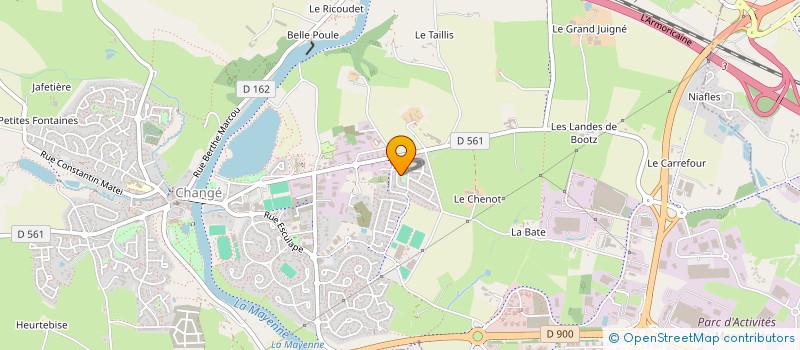 localisation de l'entreprise MONSIEUR GILLES COLLEE à CHANGE