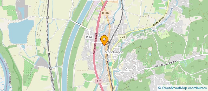 localisation de l'entreprise MONSIEUR GILLES CONROZIER  MONDRAGON