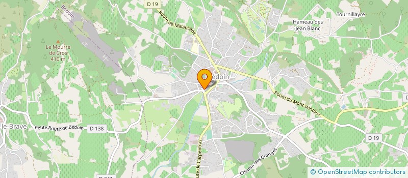 localisation de l'entreprise MONSIEUR GILLES CONSTANT  BEDOIN