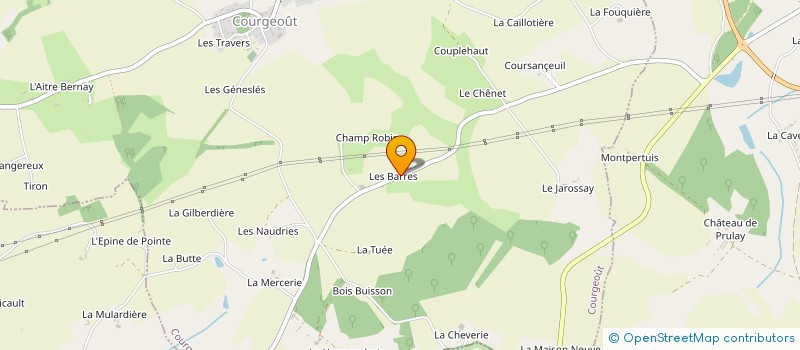 localisation de l'entreprise MONSIEUR GILLES CONTESSE à COURGEOUT