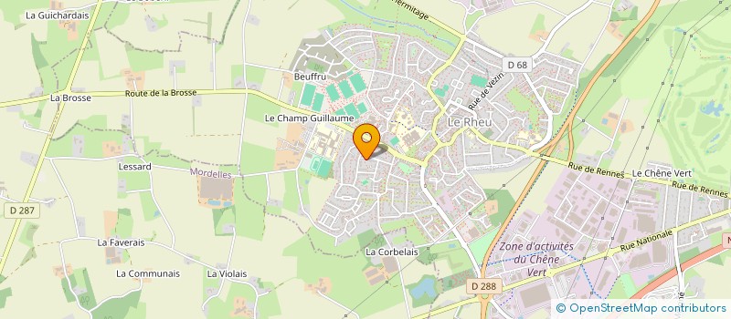 localisation de l'entreprise MONSIEUR GILLES COQUET  LE RHEU