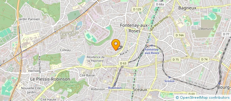 localisation de l'entreprise MONSIEUR GILLES CORDIER à FONTENAY-AUX-ROSES