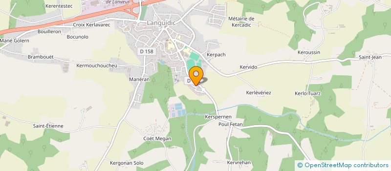 localisation de l'entreprise MONSIEUR GILLES CORLOBE  LANGUIDIC