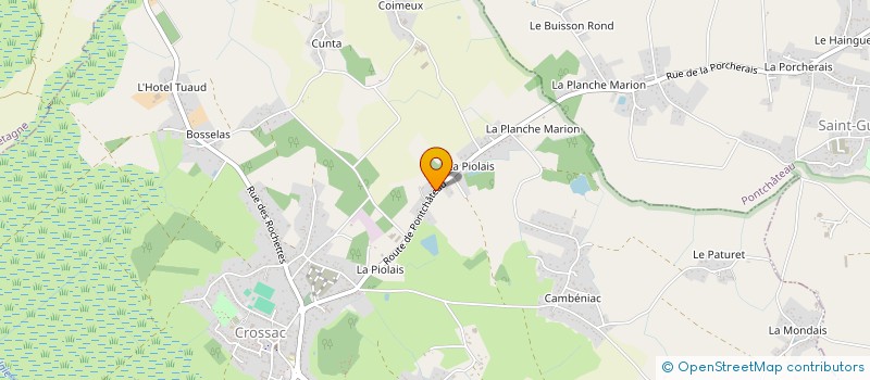 localisation de l'entreprise MONSIEUR GILLES COTTINEAU  CROSSAC