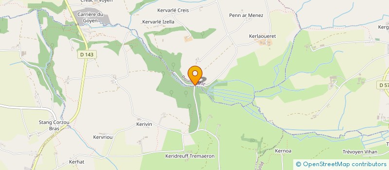 localisation de l'entreprise MONSIEUR GILLES COULOMB  POULDERGAT