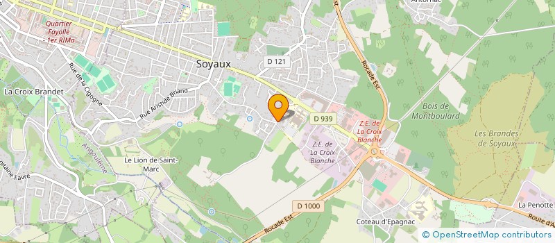 localisation de l'entreprise MONSIEUR GILLES COURCHIA à SOYAUX