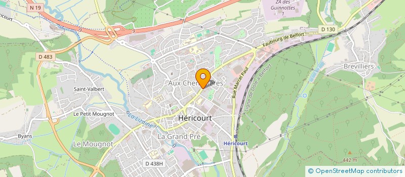 localisation de l'entreprise MONSIEUR GILLES COURTOT  HERICOURT