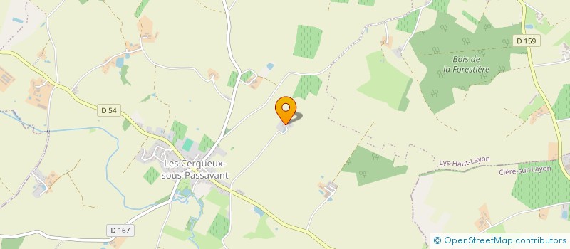 localisation de l'entreprise MONSIEUR GILLES COUTELEAU à LYS-HAUT-LAYON
