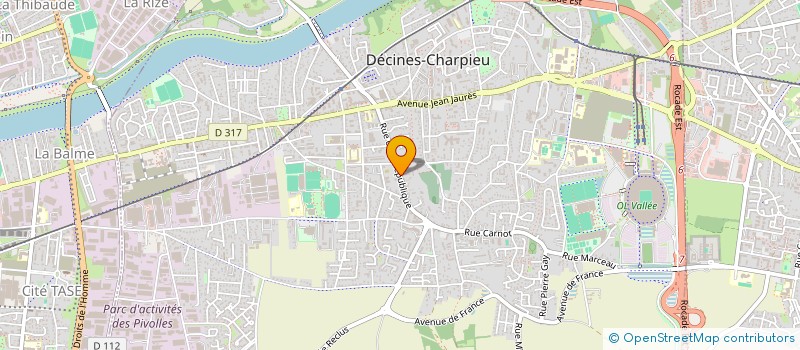 localisation de l'entreprise MONSIEUR GILLES COUTINHO à DECINES-CHARPIEU
