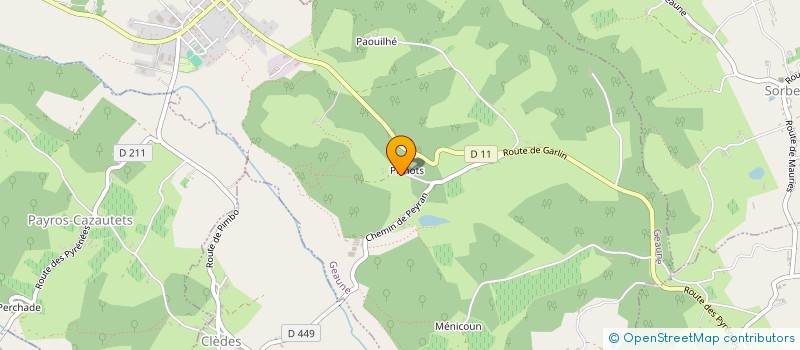 localisation de l'entreprise MONSIEUR GILLES COUTURE  GEAUNE