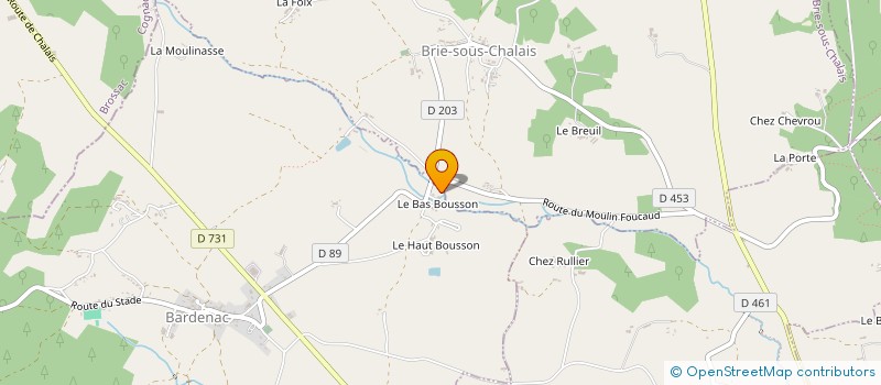 localisation de l'entreprise MONSIEUR GILLES CRACHET à CHALAIS