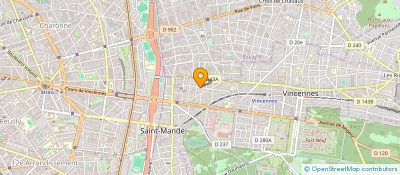 localisation de l'entreprise MONSIEUR GILLES CROISE à VINCENNES