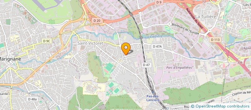 localisation de l'entreprise MONSIEUR GILLES CUCCHI  SAINT-VICTORET