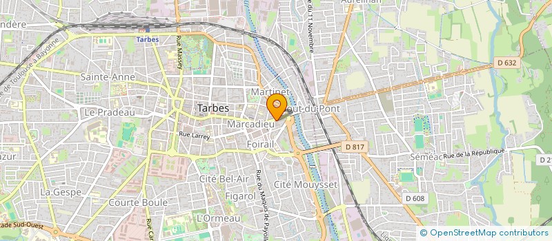 localisation de l'entreprise MONSIEUR GILLES DABAT à TARBES