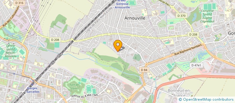 localisation de l'entreprise MONSIEUR GILLES DAILLET  ARNOUVILLE