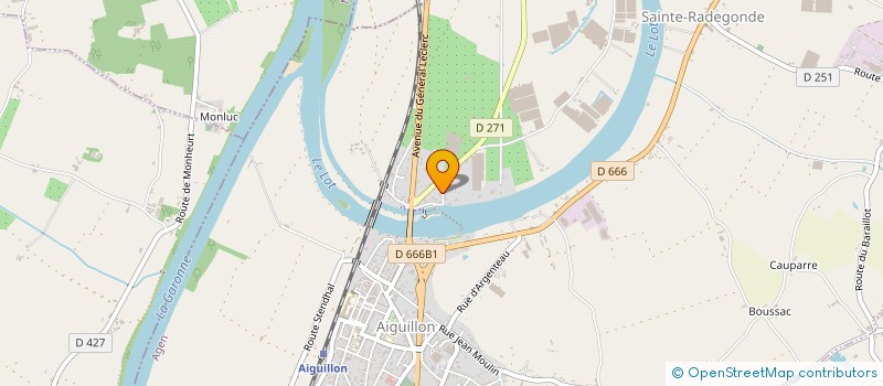 localisation de l'entreprise MONSIEUR GILLES DAL BALCON  AIGUILLON