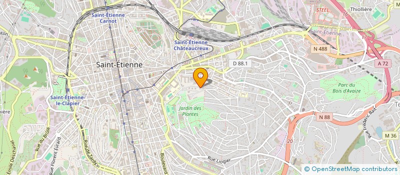 localisation de l'entreprise MONSIEUR GILLES DAMON  SAINT-ETIENNE