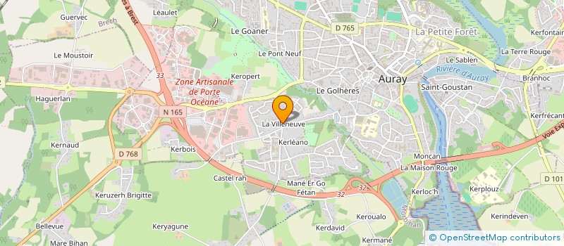 localisation de l'entreprise MONSIEUR GILLES DANET à AURAY