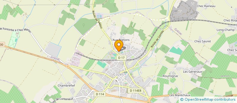 localisation de l'entreprise MONSIEUR GILLES DANIEL  COZES