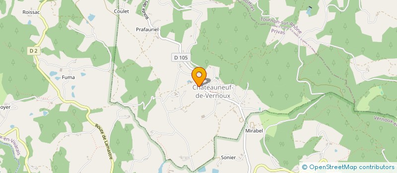 localisation de l'entreprise MONSIEUR GILLES DARPENTIGNY  CHATEAUNEUF-DE-VERNOUX