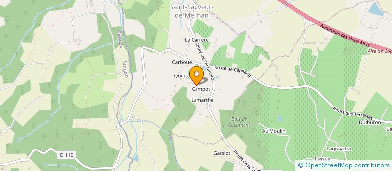 localisation de l'entreprise MONSIEUR GILLES DARRIET  SAINT SAUVEUR DE MEILHAN