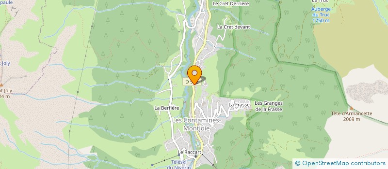 localisation de l'entreprise MONSIEUR GILLES DAUCHY à LES CONTAMINES-MONTJOIE