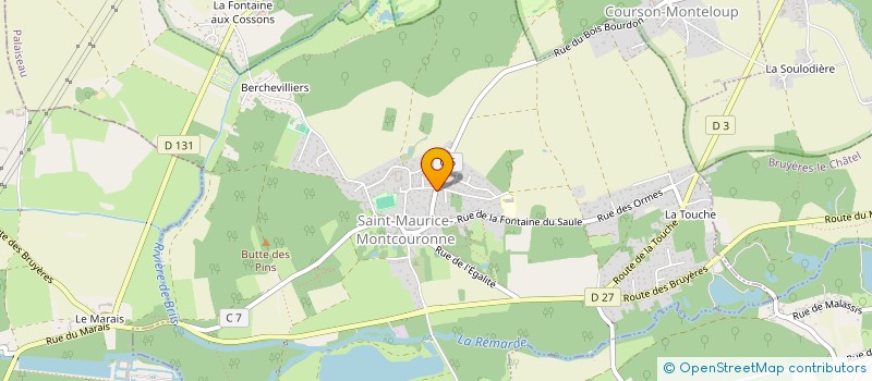 localisation de l'entreprise MONSIEUR GILLES DAULIER  SAINT-MAURICE-MONTCOURONNE