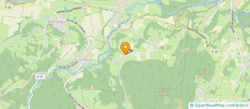 localisation de l'entreprise MONSIEUR GILLES DAVANT  AVENTIGNAN