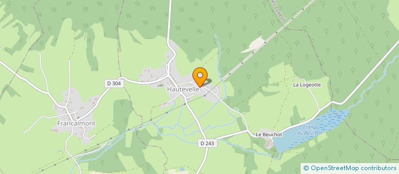 localisation de l'entreprise MONSIEUR GILLES DAVID  FONTAINE-LES-LUXEUIL