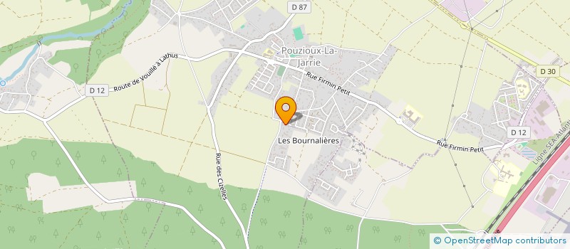 localisation de l'entreprise MONSIEUR GILLES DAVID  VOUNEUIL-SOUS-BIARD