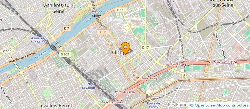 localisation de l'entreprise MONSIEUR GILLES DE BOERIO à CLICHY